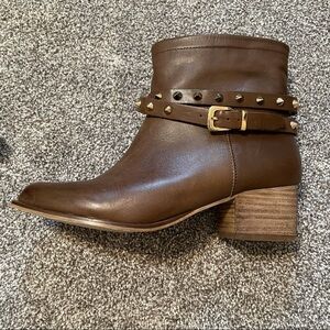 Matisse Rocker Leather Studded Strap Booties